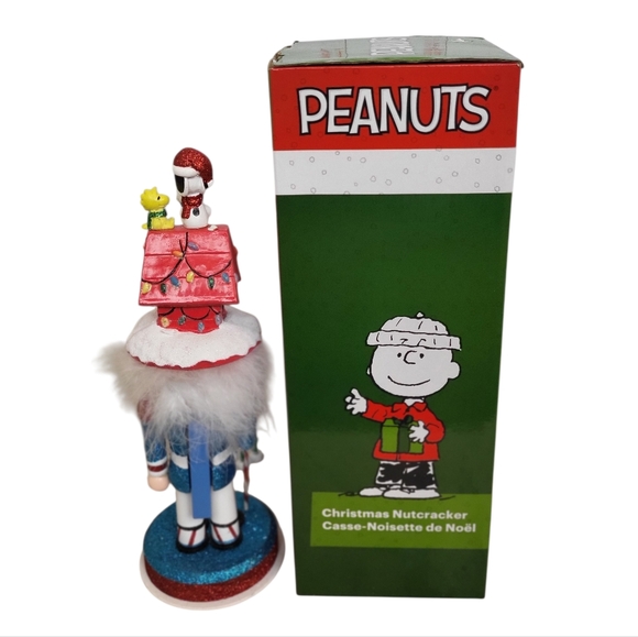 Peanuts Snoopy Christmas Nutcracker Figurine with Box – Holiday Decor - Picture 7 of 8